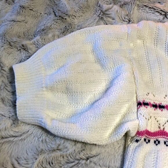 𝅺VINTAGE short sleeve cotton crewneck sweater size M - Picture 3 of 10